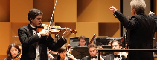 Winner of the 2014 McGill Concerto Competition Victor Fournelle-Blain, now a member of the Montreal Symphony Orchestra, performing with the MGSO.