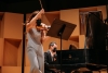 Astrid Nakamura playing violin and Wei-Tang Huang playing piano