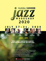 McGill Summer Jazz 2020 poster