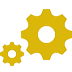 small gear and diagonally opposite large gear