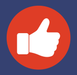 Icon illustrating thumbs up