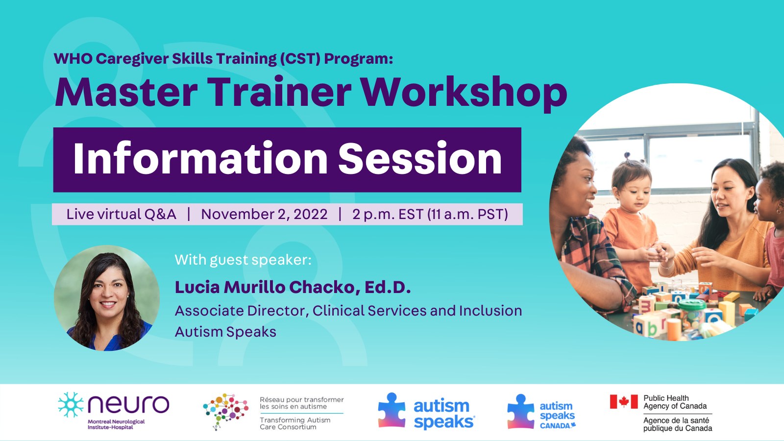 CST MT Workshop Information Session ft. Lucia Murillo Chacko, PhD