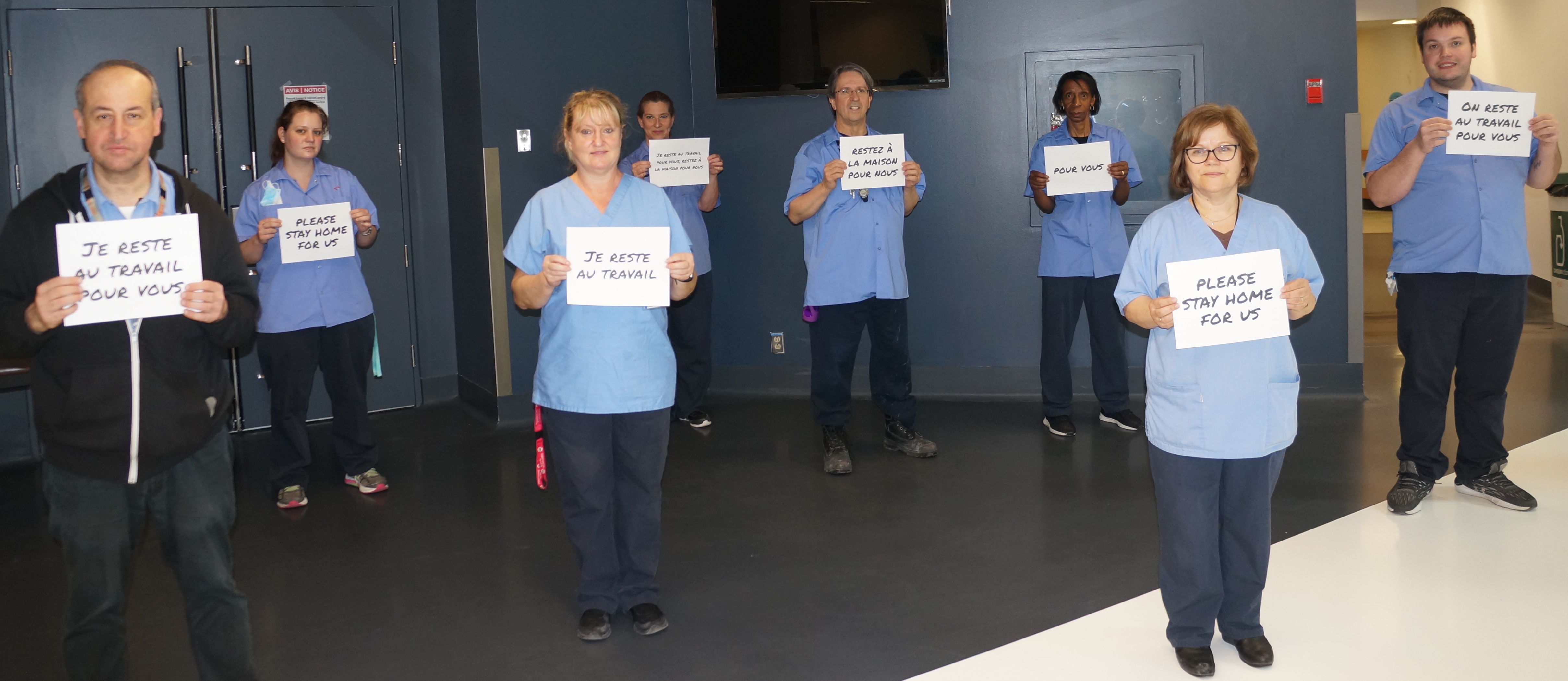 Housekeeping Unit at work during COVID19