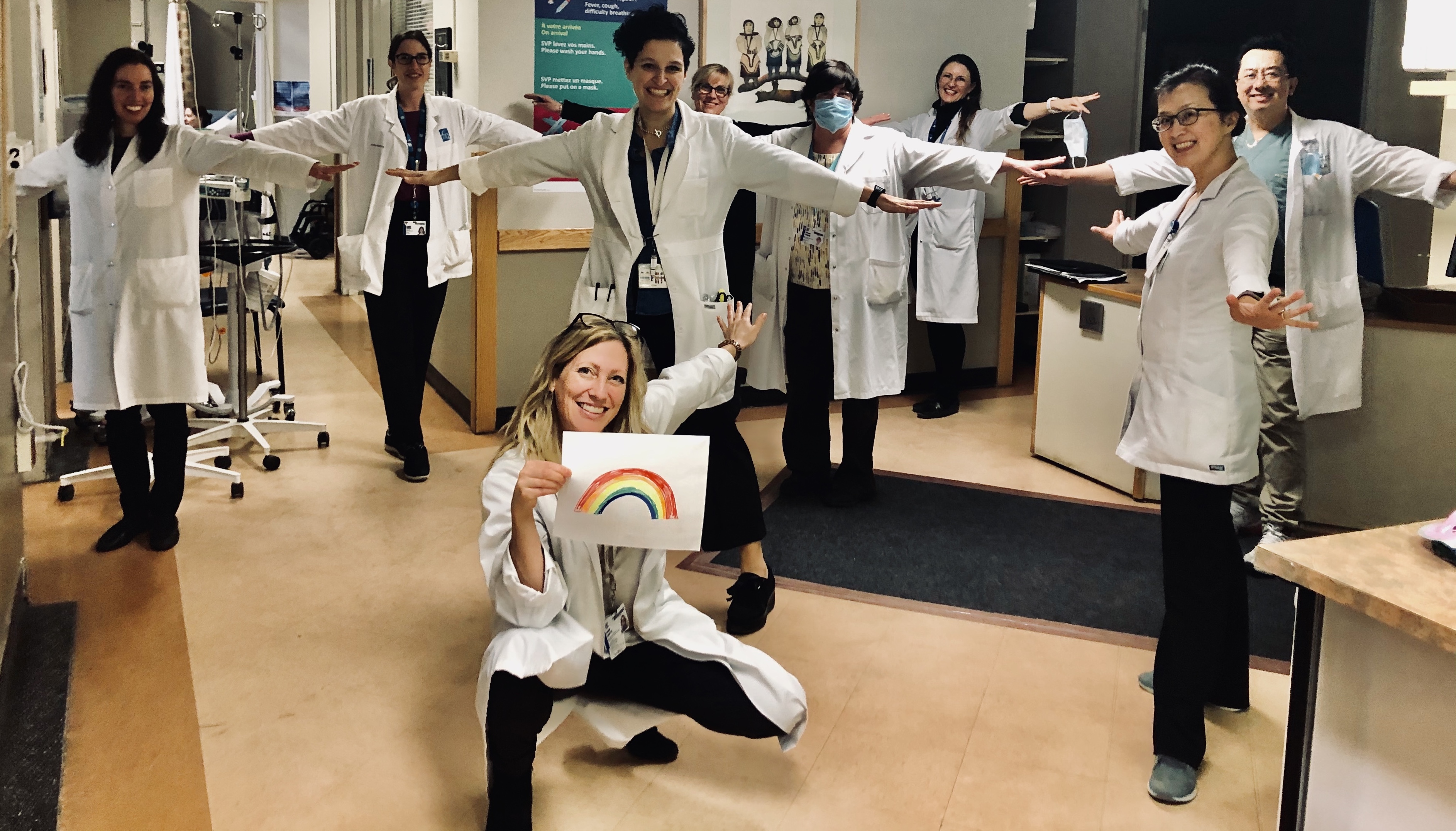 Hospital safe practising safe physical distancing during COVID19