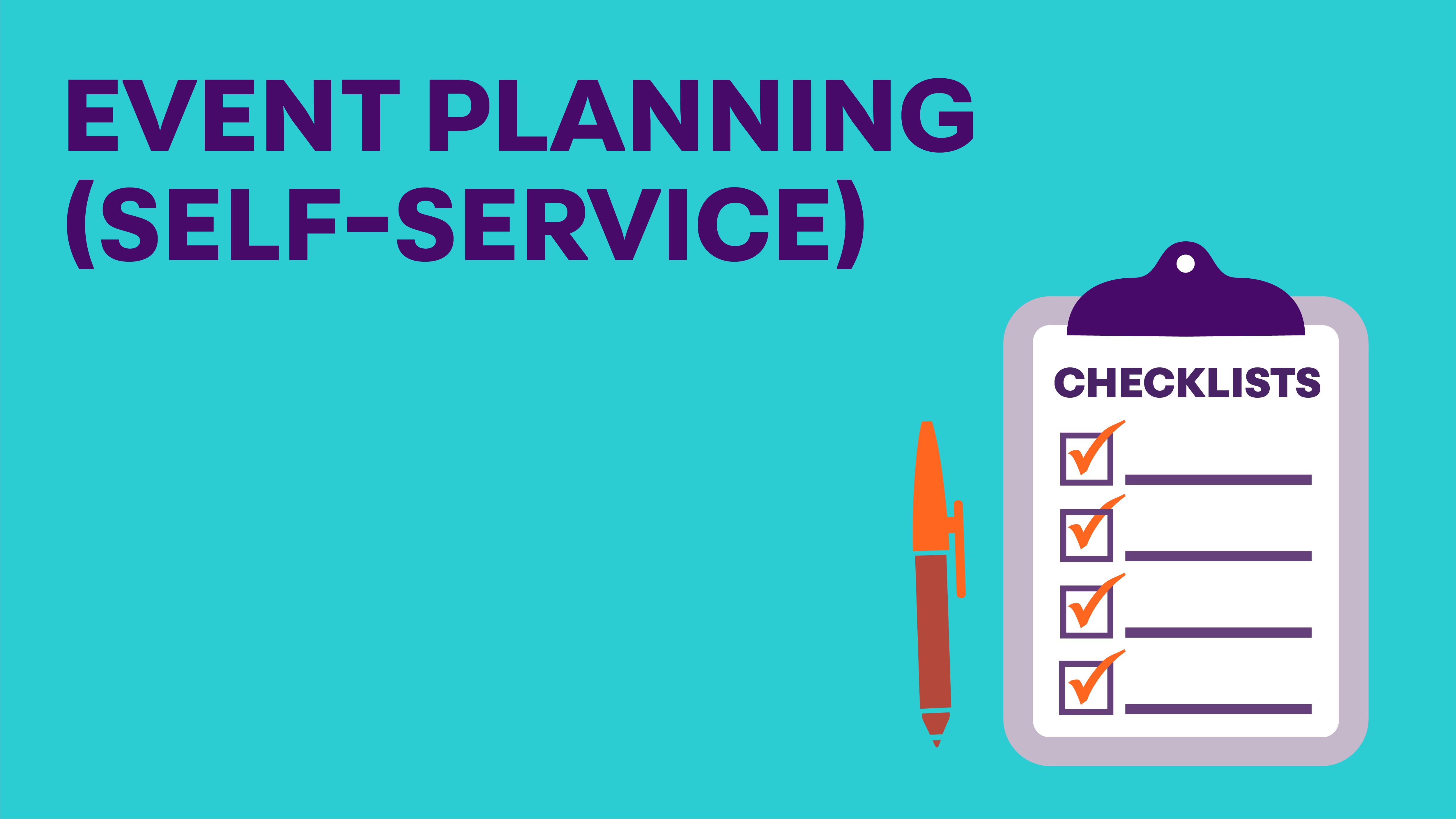 event planning - self service 