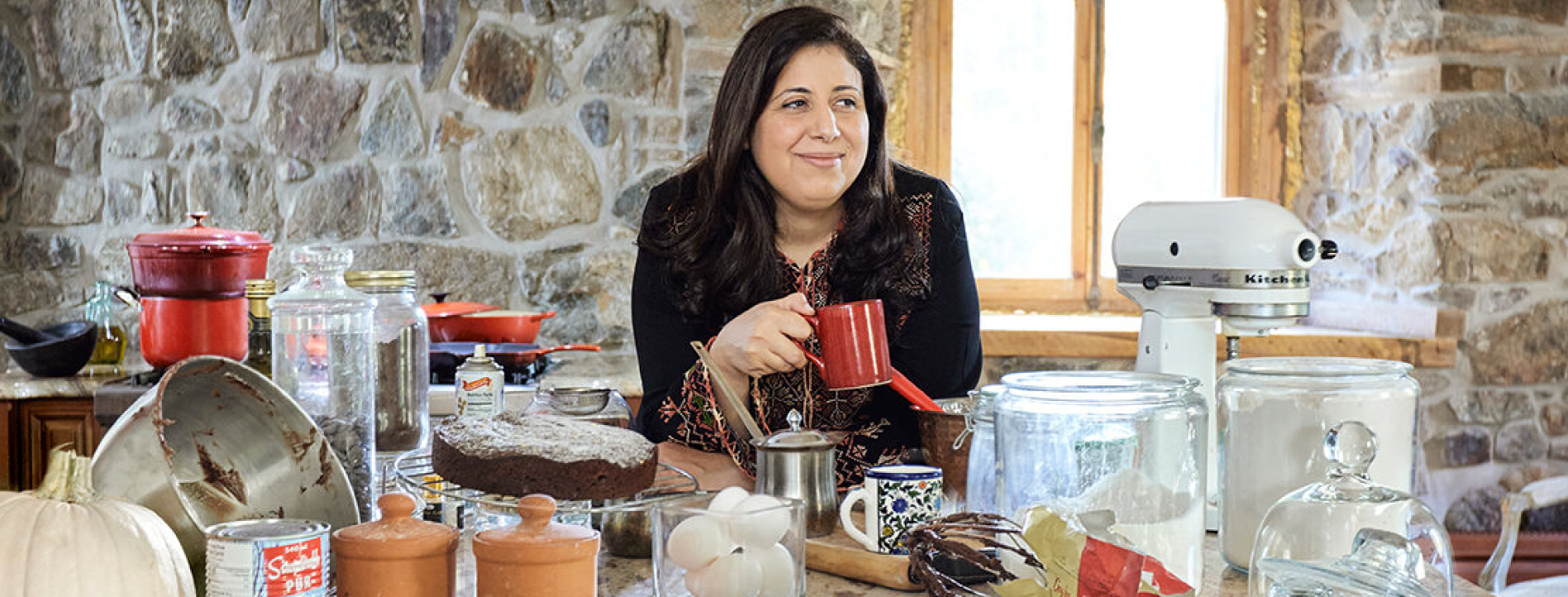 Mayada Elsabbagh in the kitchen