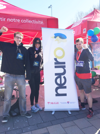 The Neuro Team taking part in the Scotiabank Charity Challenge