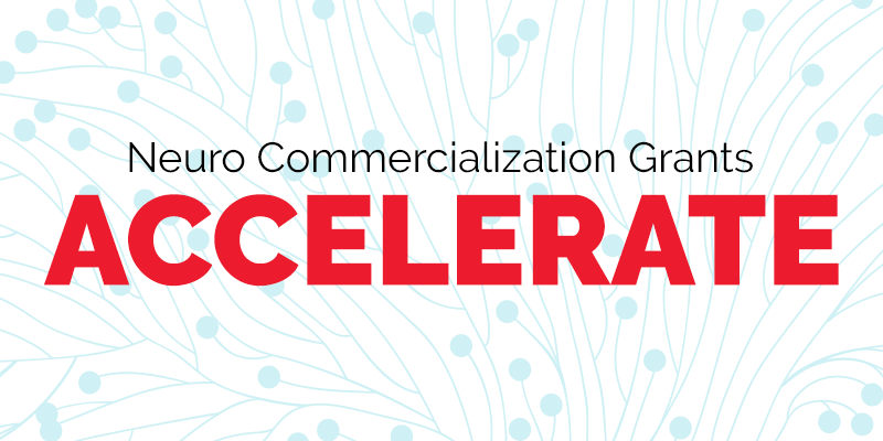 Image of a visual with Neuro commercialization grants Accelerate written on it
