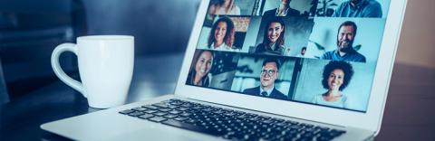 A webinar on a computer screen