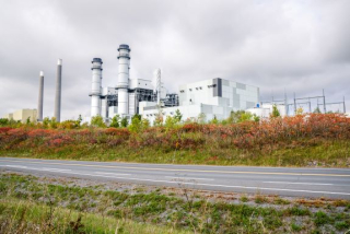 Gas-fired electric power plant