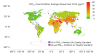 Annual and 24-hour PM2.5 ambient air quality standards versus PM2.5 air pollution around the world.