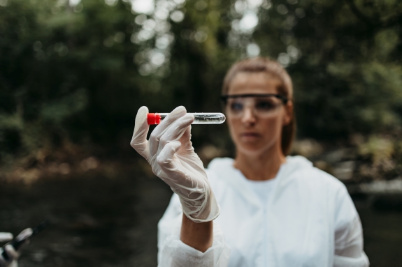 Analyse de la qualité de l'eau.