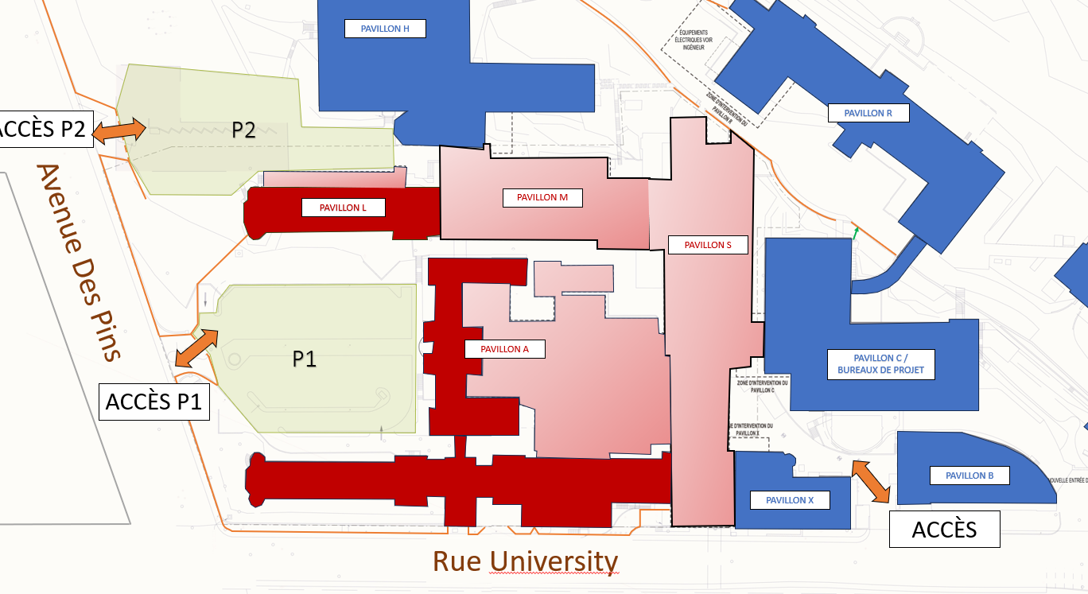 Worksite Plan - McGill Pavilions