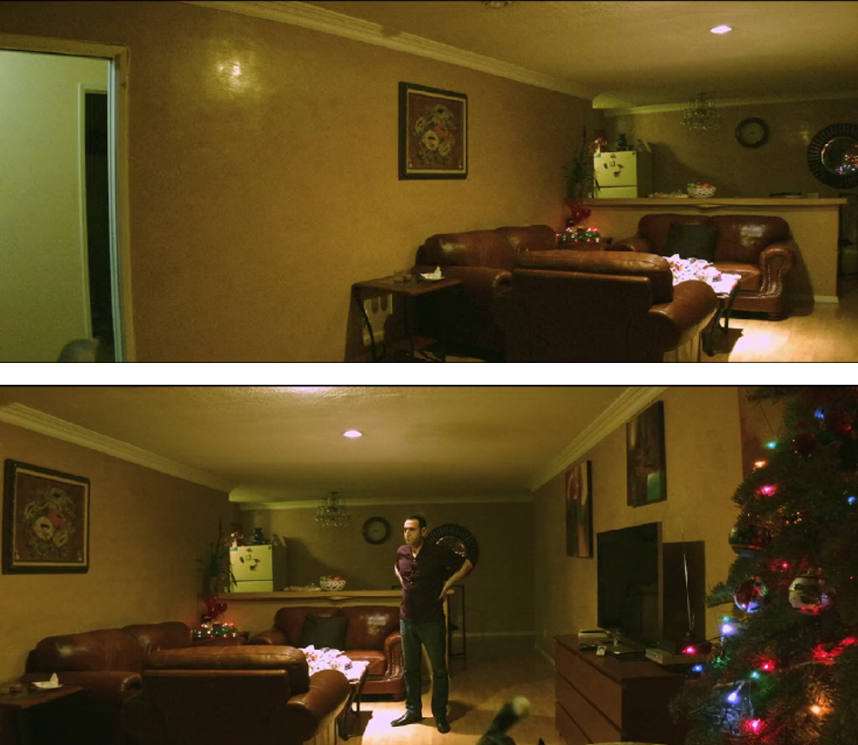 Figure5 Man standing in living room.