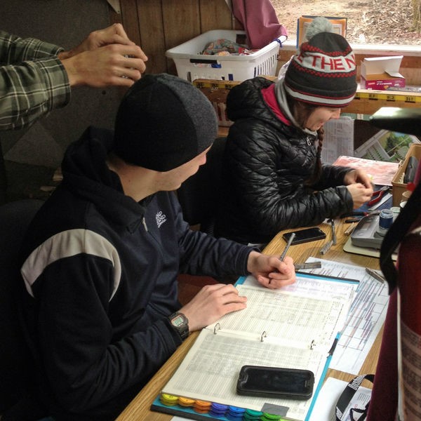 Students documenting findings