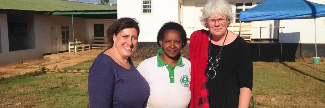 Professor Lia Sanzone &amp; Betty Liduke &amp; Professor Madeleine Buck in Tanzania