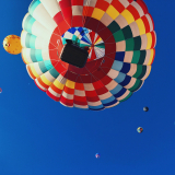 Hot Air Balloons taking off