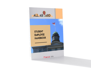 Cover of student employee handbook