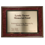 Turner Donation Plaque