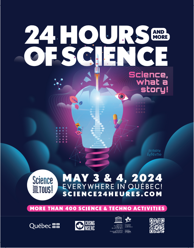 poster for the 2024 edition of 24 Hours of Science
