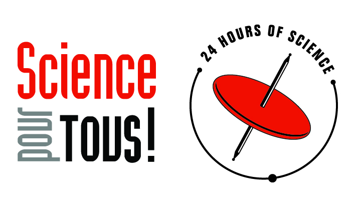 Science pour tous and 24 Hours of Science logos