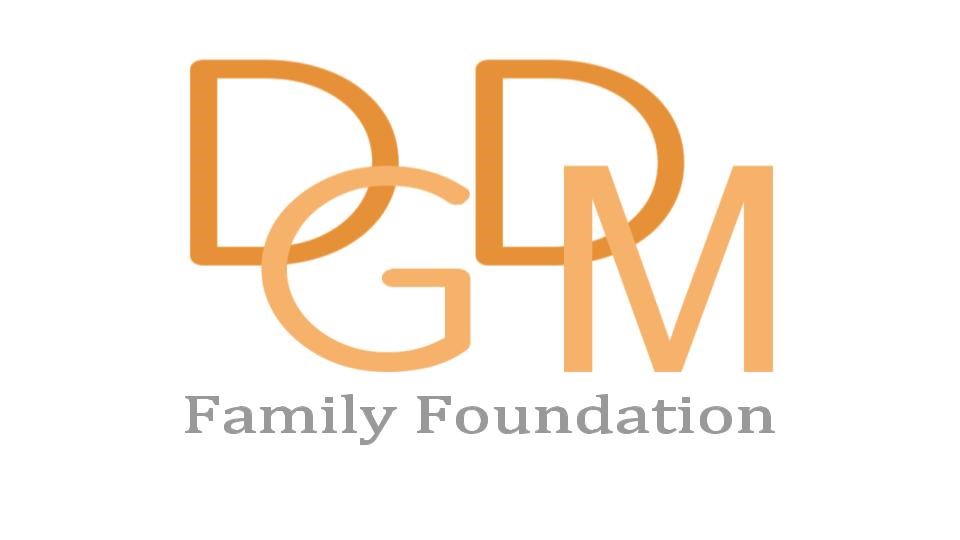 DGDM Family Foundation orange and grey logo