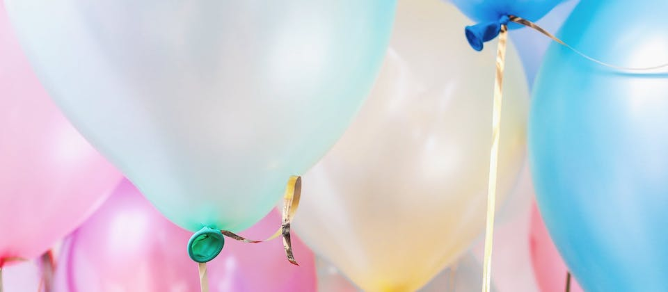 pastel balloons