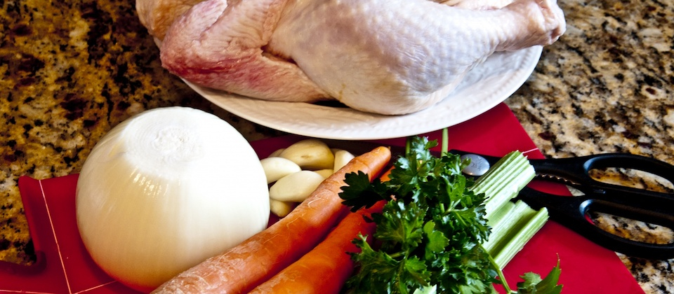 ingredients for chicken soup