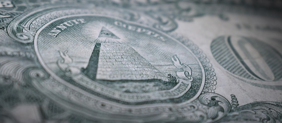 close up of one dollar bill