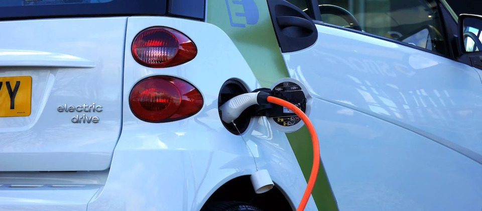 electric car being charged