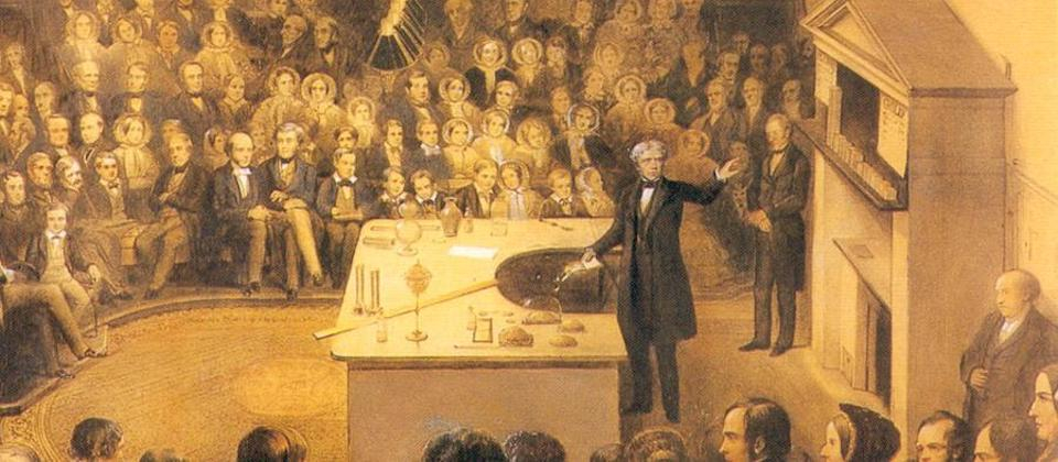 Faraday giving the Christmas lecture