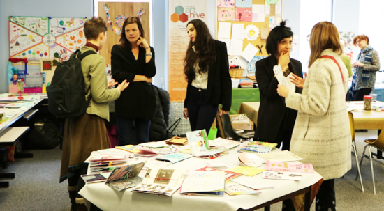 group of people in the Art Hive
