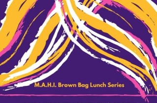 part of poster for brown-bag series