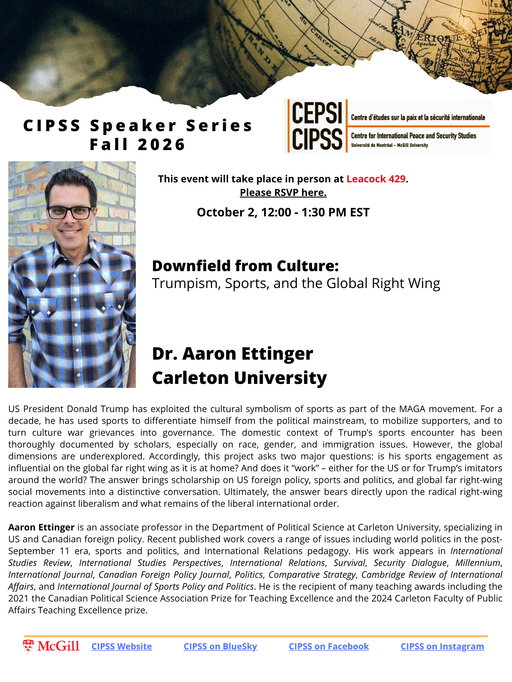 Dr. Aaron Ettinger's Talk