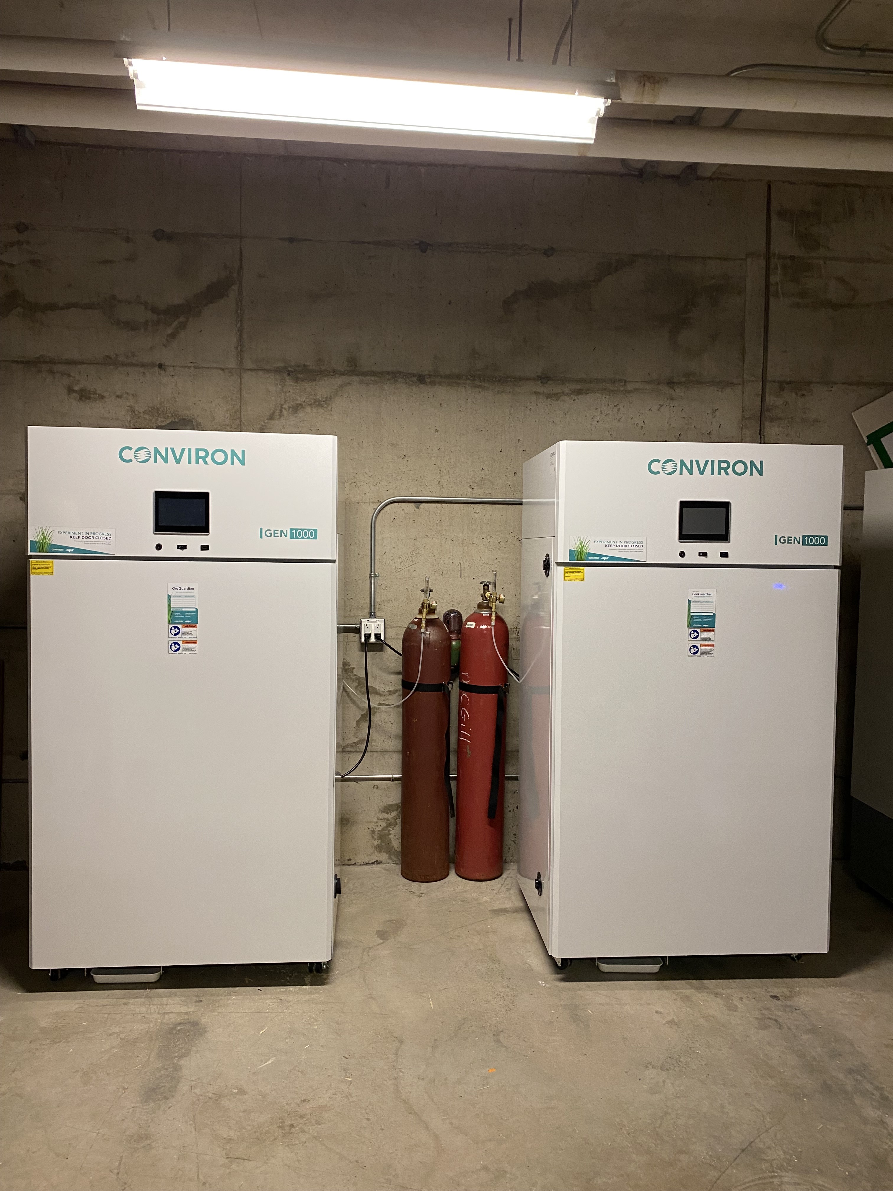 Two Medium Single Door Growth Chambers with CO2 (Tall Plant Chambers)