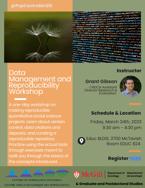 Data Management and Reproducibility Workshop 