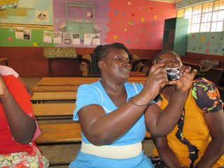 PhotoVoice pilot data collection in Korogocho: women learning to use cameras