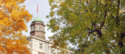 La coupole du Pavillon des arts sur le campus du centre-ville de l’Université McGill