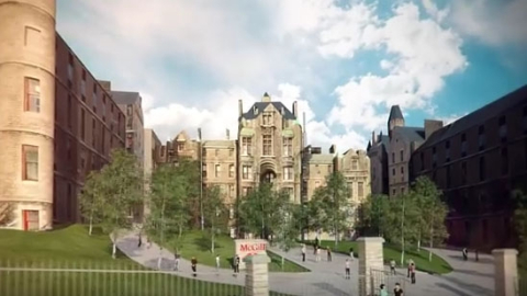 Artist's depiction of the Royal Victoria Hospital site