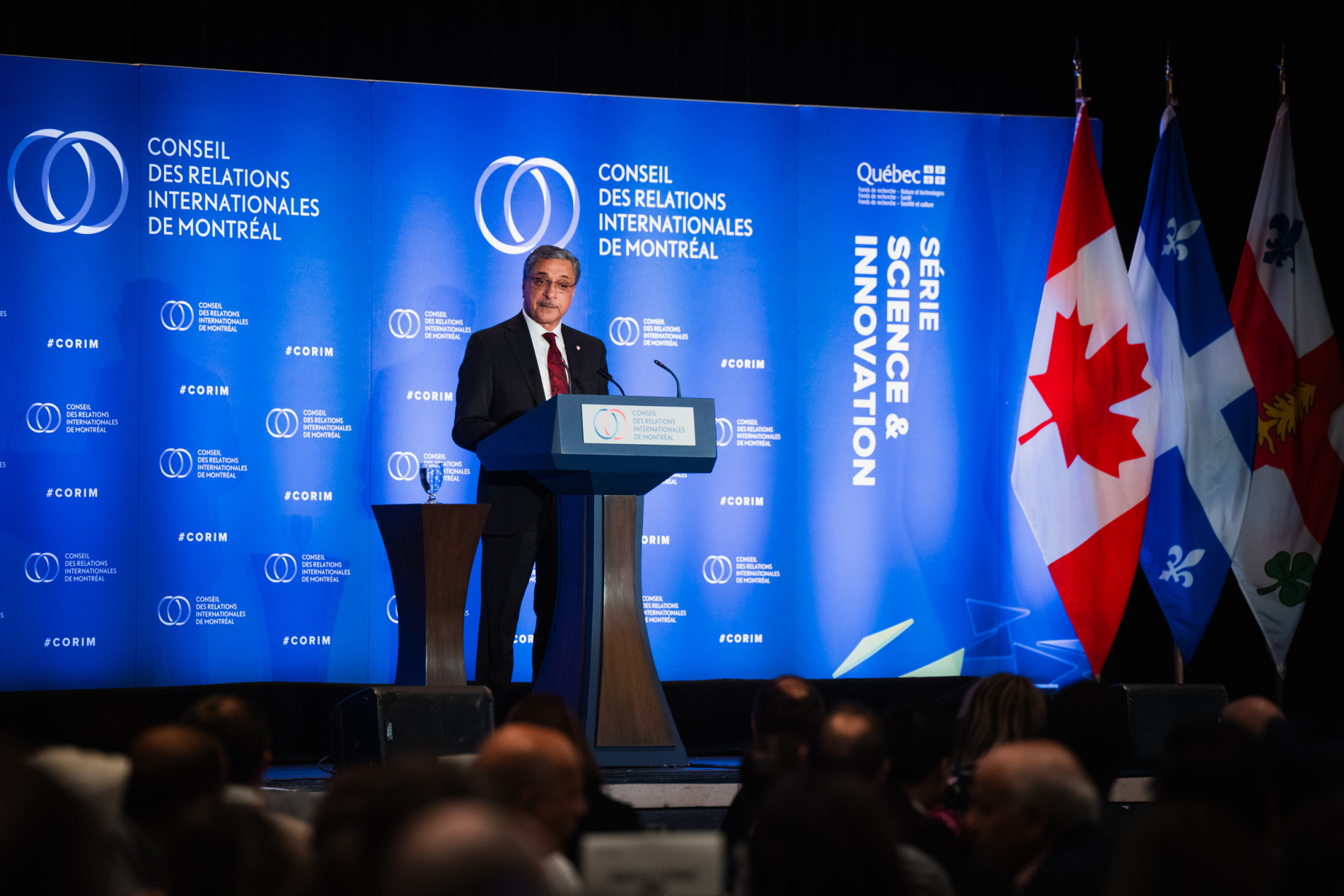 Deep Saini au Conseil des relations internationales de Montréal