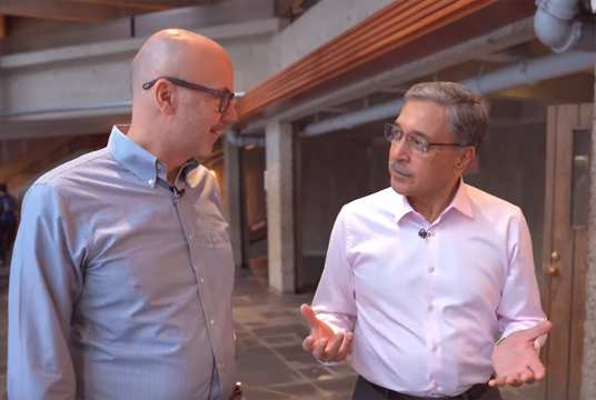 Président Deep Saini et Vice-recteur aux communications et relations institutionnelles, Philippe Gervais