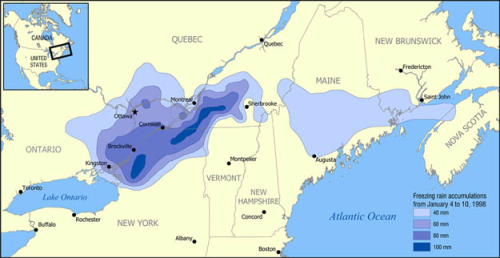 Ice Storm map