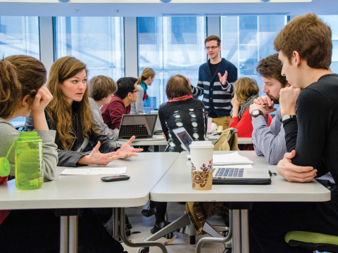 Students in class