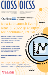 Poster for the new lab launch event