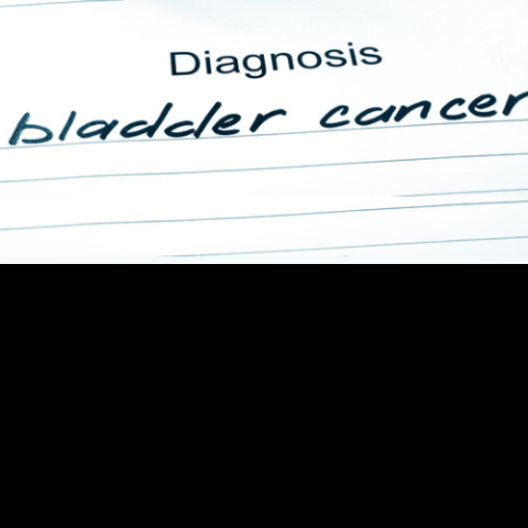A diagnonis sheet with bladder cancer written across the top