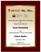 Callum Mullen Kuok Fellowship Plaque