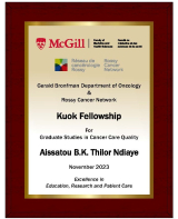 Thilor Ndiaye Kuok Fellowship Plaque