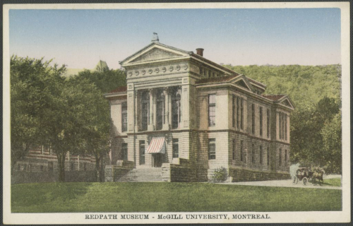 Postal Card featuring the Redpath Museum, c.1910, BAnQ.