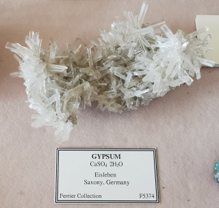 A specimen of Gypsum from Saxony, Germany