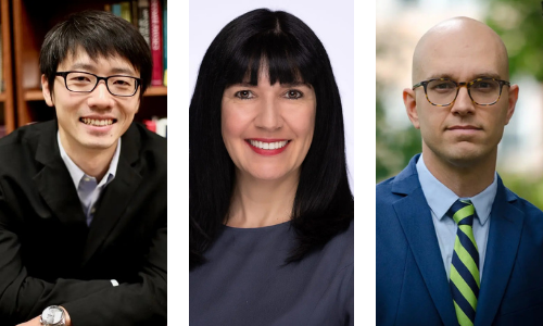 Collage des lauréats de 2024. De gauche à droite : Jianyu Li, Angelica Galante, and Sebastien Jodoin